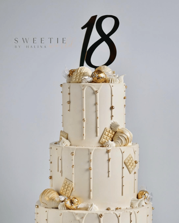Topper na tort "Liczba 18 (3)"