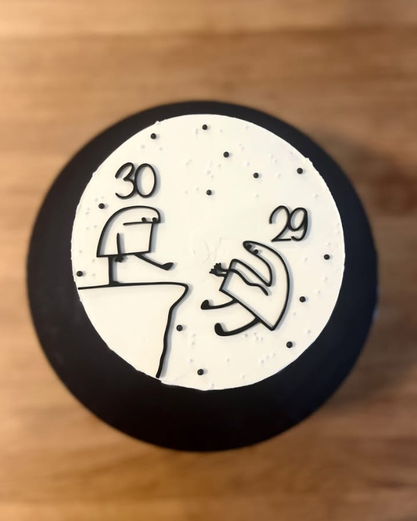 Dekor na tort "LUDZIKI + dowolne liczby"