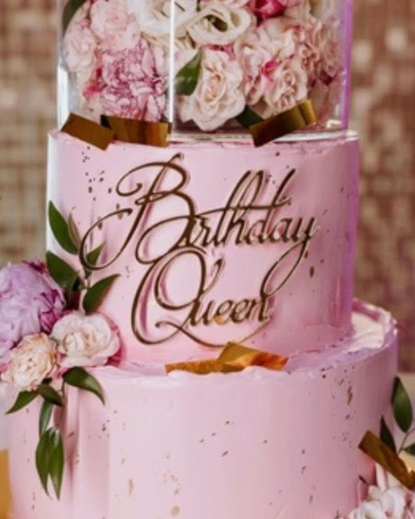 Dekor na tort "Birthday Queen"