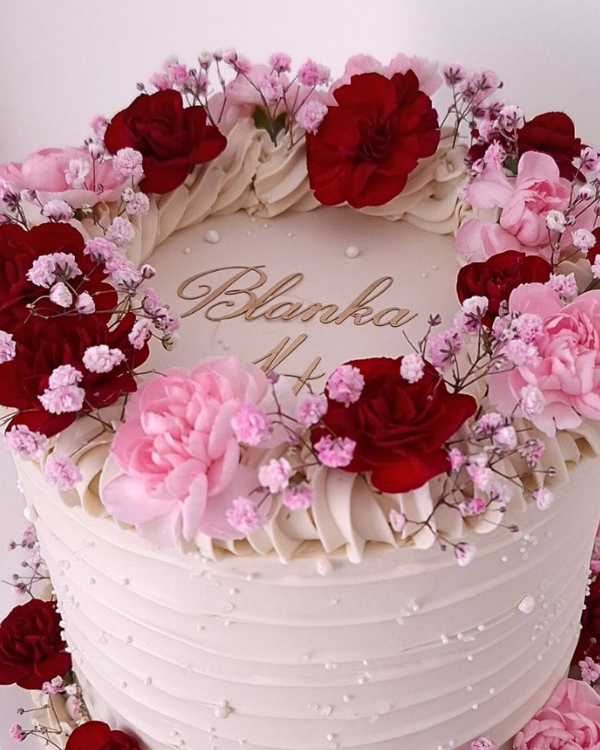 Dekor papierowy na lambeth cake "IMIĘ + DOWOLNA LICZBA"